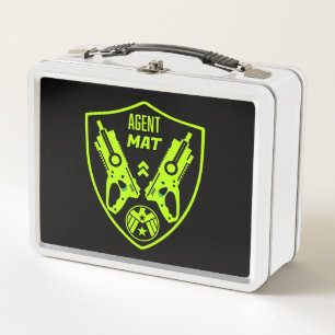 Kids Toy Dart Gun Battle Metal Lunch Box