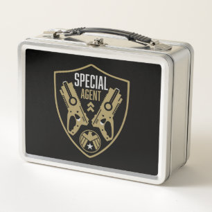 Kids Toy Dart Gun Battle Metal Lunch Box