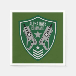 Kids Toy Dart Gun Battle Napkin