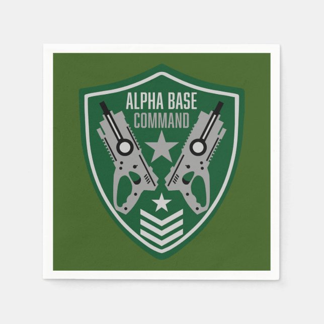 Kids Toy Dart Gun Battle Napkin (Front)