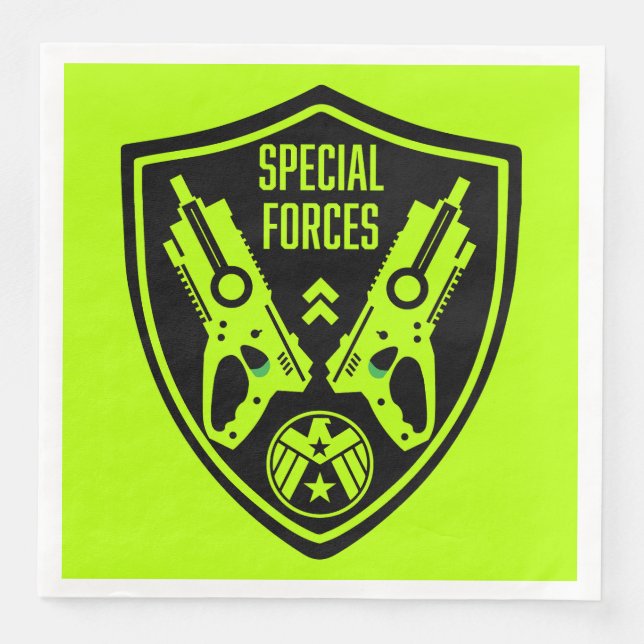 Kids Toy Dart Gun Battle Napkin (Front)