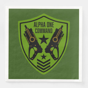 Kids Toy Dart Gun Battle Napkin