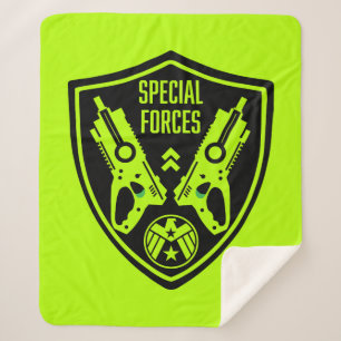 Kids Toy Dart Gun Battle Sherpa Blanket