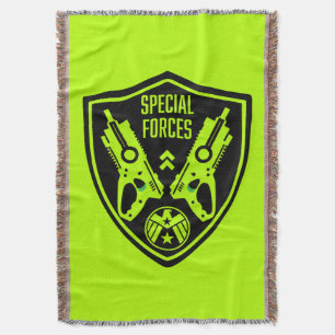 Kids Toy Dart Gun Battle Throw Blanket