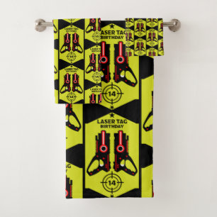 Kids Toy Gun Battle Bath Towel Set