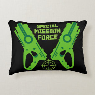 Kids Toy Gun Battle Christmas And Birthday Decorative Cushion