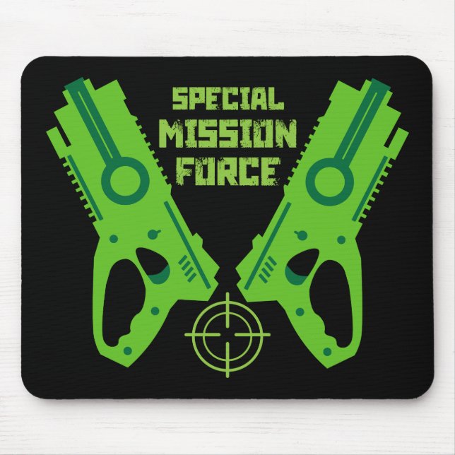 Kids Toy Gun Battle Christmas And Birthday Mouse Mat (Front)