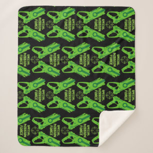 Kids Toy Gun Battle Christmas And Birthday Sherpa Blanket