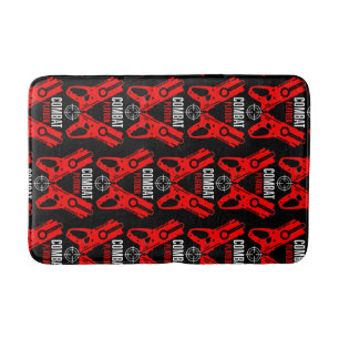 Kids Toy Gun Battle Christmas Bath Mat