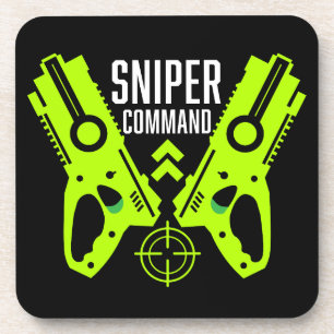 Kids Toy Gun Battle Christmas Coaster