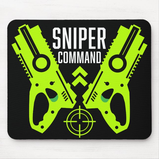 Kids Toy Gun Battle Christmas Mouse Mat (Front)