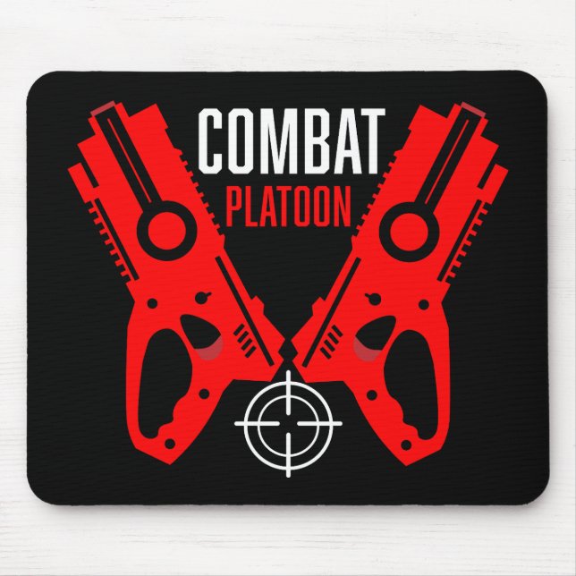 Kids Toy Gun Battle Christmas Mouse Mat (Front)
