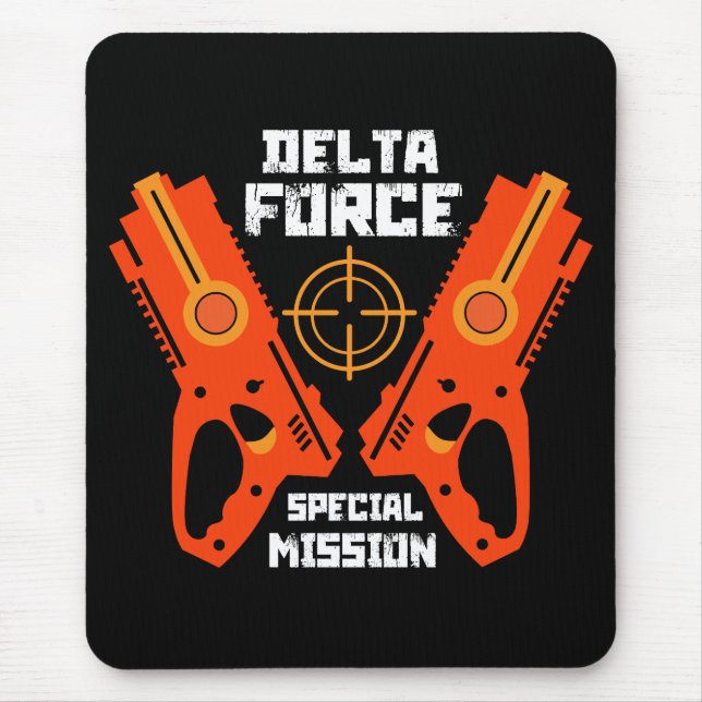 Kids Toy Gun Battle Christmas Mouse Mat (Front)