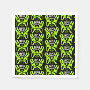 Kids Toy Gun Battle Christmas Napkin