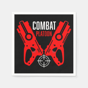 Kids Toy Gun Battle Christmas Napkin