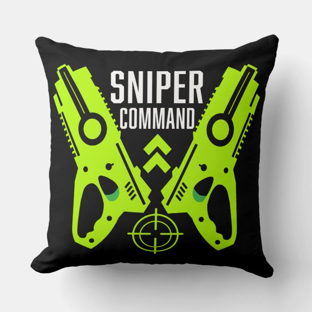 Kids Toy Gun Battle Gift Cushion (Front)