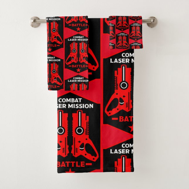 Kids Toy Gun Combat Mission Kids  Bath Towel Set (Insitu)