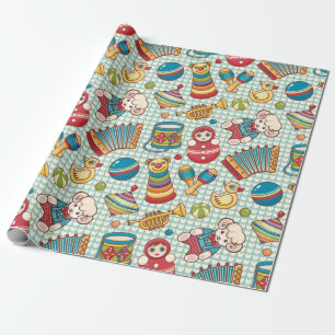 Kids Toys Pattern Wrapping Paper