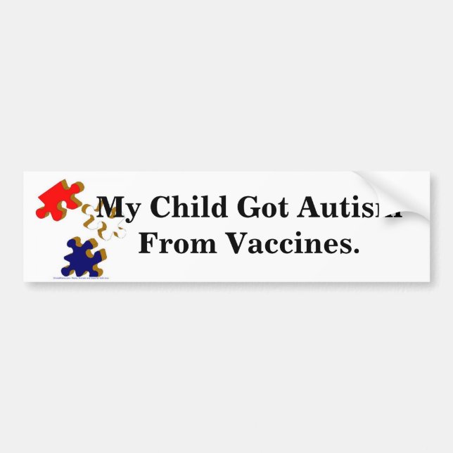 Kids-Toys-Puzzle_Pieces_1, My Child Got Autism ... Bumper Sticker (Front)