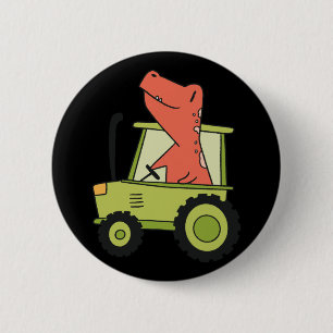 Kids Tractor with Trex Farmer 6 Cm Round Badge