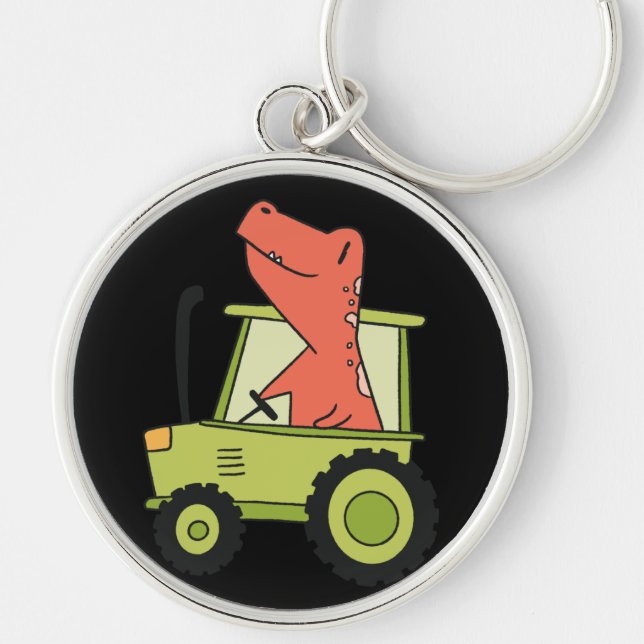 Kids Tractor with Trex  Farmer Key Ring (Front)