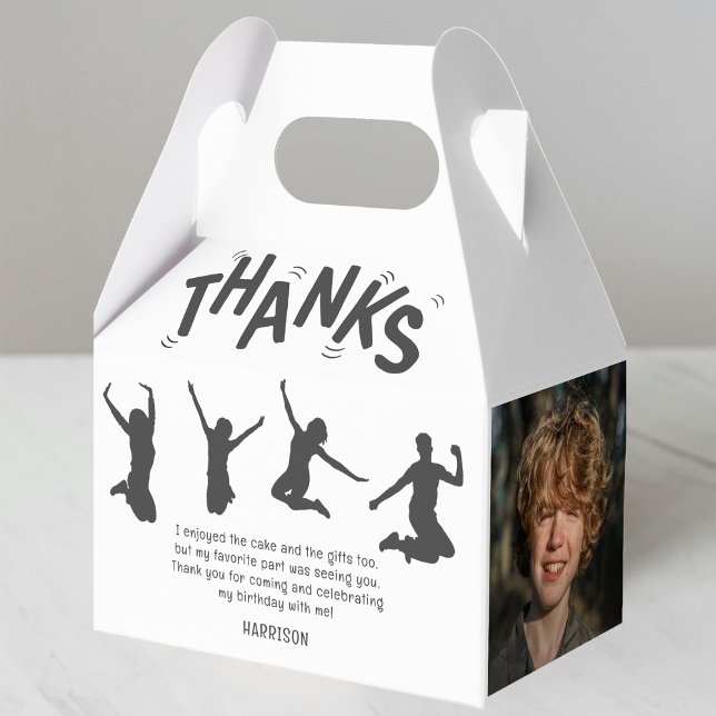 Kids Trampoline Birthday Party Thank you Favour Box (Creator Uploaded)