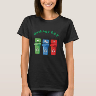 Kids Trash Can Garbage Day Garbage Bin truck day G T-Shirt