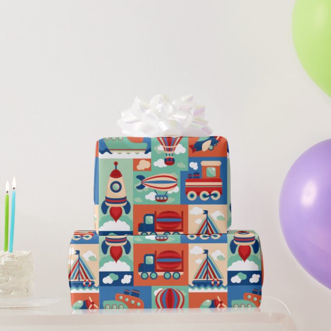 Kids Travel  Wrapping Paper (Party Gifts)