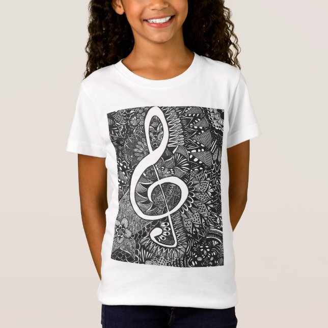 Kids Treble Clef T-shirt (Front)