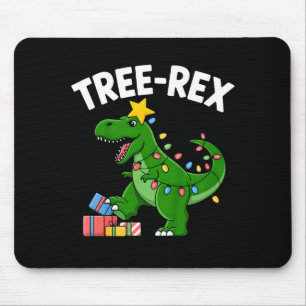 Kids Tree-rex Christmas Dinosaur T-rex Shirt Toddl Mouse Mat