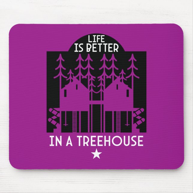 Kids Treehouse Back To School Boy Mouse Mat (Front)
