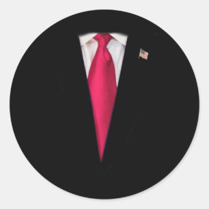 Kid's Trump Halloween Costume Classic Round Sticker