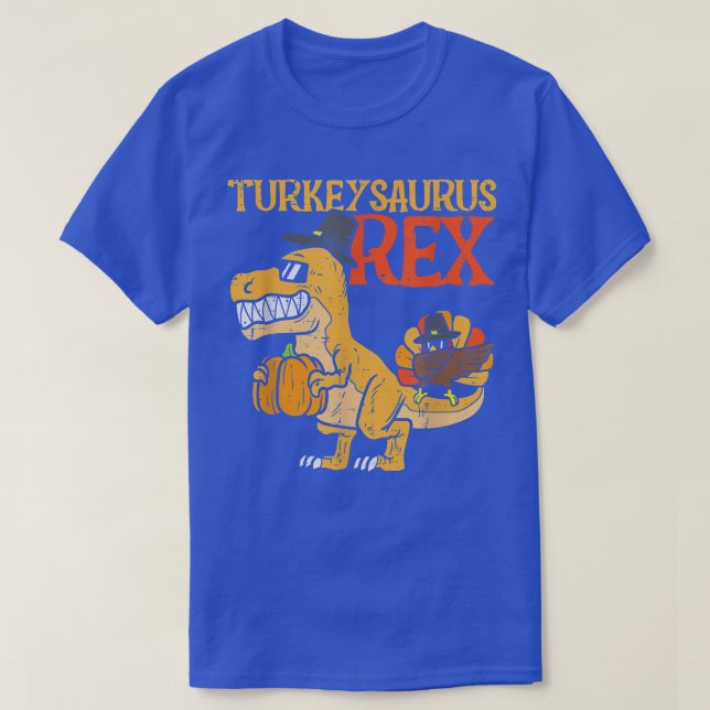 Kids Turkeysaurus Re Dab Turkey Dino Toddler Boys  T-Shirt (Design Front)