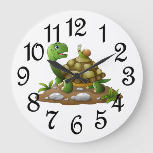 Kids Turtle Acrylic Wall Clock