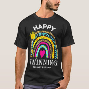 Kids Twinning Twosday Tuesday February 22nd 2022 F T-Shirt