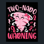 Kids Two-nado Warning 2nd Birthday Nk Tornado Birt Poster<br><div class="desc">Kids Two-nado Warning 2nd Birthday Nk Tornado Birthday</div>