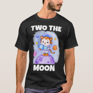 Kids Two The Moon Toddler 2nd Birthday Tee for 2 Y