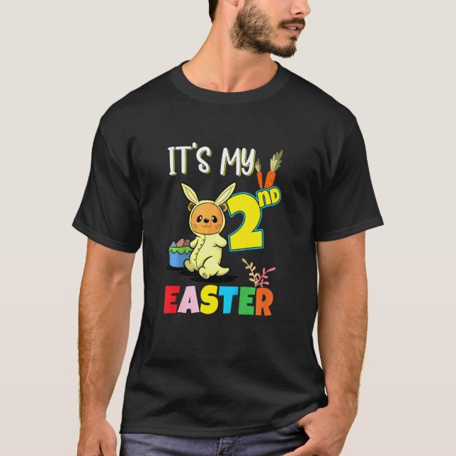 Kids Two Years Easter 2nd Birthday Baby Easter Ott T-Shirt (Front)