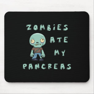 Kids Type 1 Diabetes Halloween - Zombies Ate Panc Mouse Mat