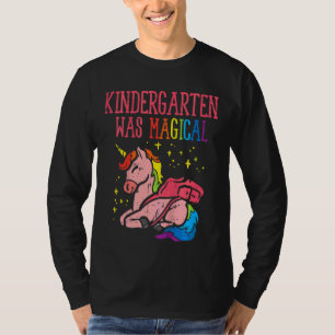 Kids Unicorn Kindergarten Was Magical Last Day Gra T-Shirt