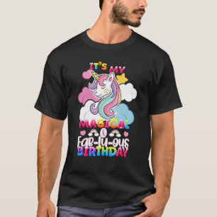 Kids Unicorn Magical Birthday Princess Party Adven T-Shirt