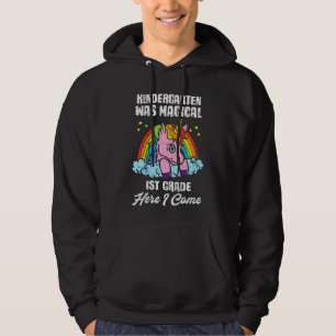 Kids Unicorn Rainbow Kindergarten Was Magical Cute Hoodie