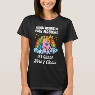 Kids Unicorn Rainbow Kindergarten Was Magical Cute T-Shirt