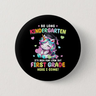 Kids Unicorn So Long Kindergarten Graduation Last 6 Cm Round Badge
