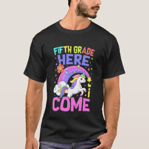 Kids Unicorn  Teacher Students Fifth Grade Back To T-Shirt