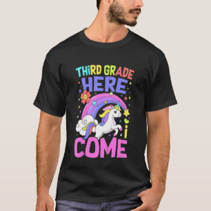 Kids Unicorn  Teacher Students Third Grade Back To T-Shirt