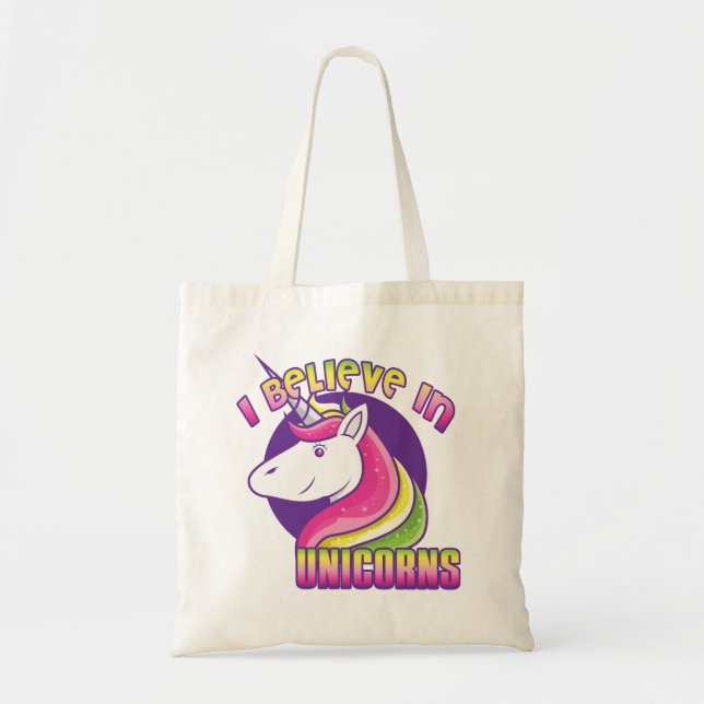 Kids Unicorn Tote - Kids Purse - Unicorn Gift (Front)
