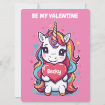 Kids Unicorn Valentine's Day