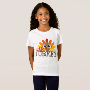 Kids unisex little turkey Thanksgiving t-shirt