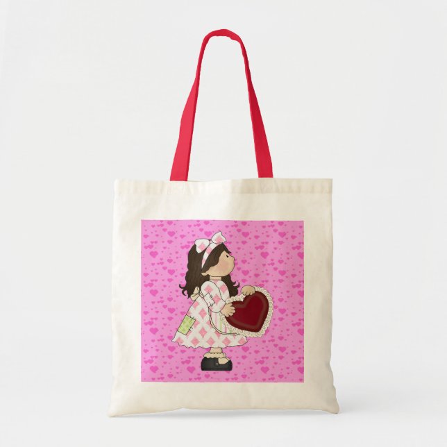 Kids Valentine tote bag (Front)